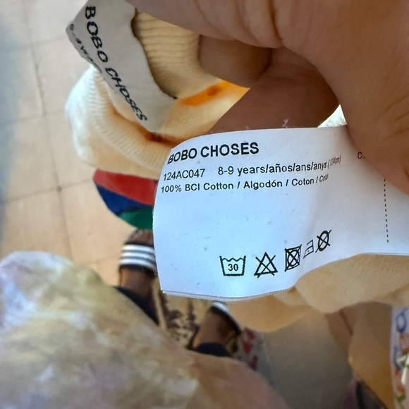 Bobo Choses Kids Butter Yellow Rainbow Sweatshirt - Picture 5 of 6